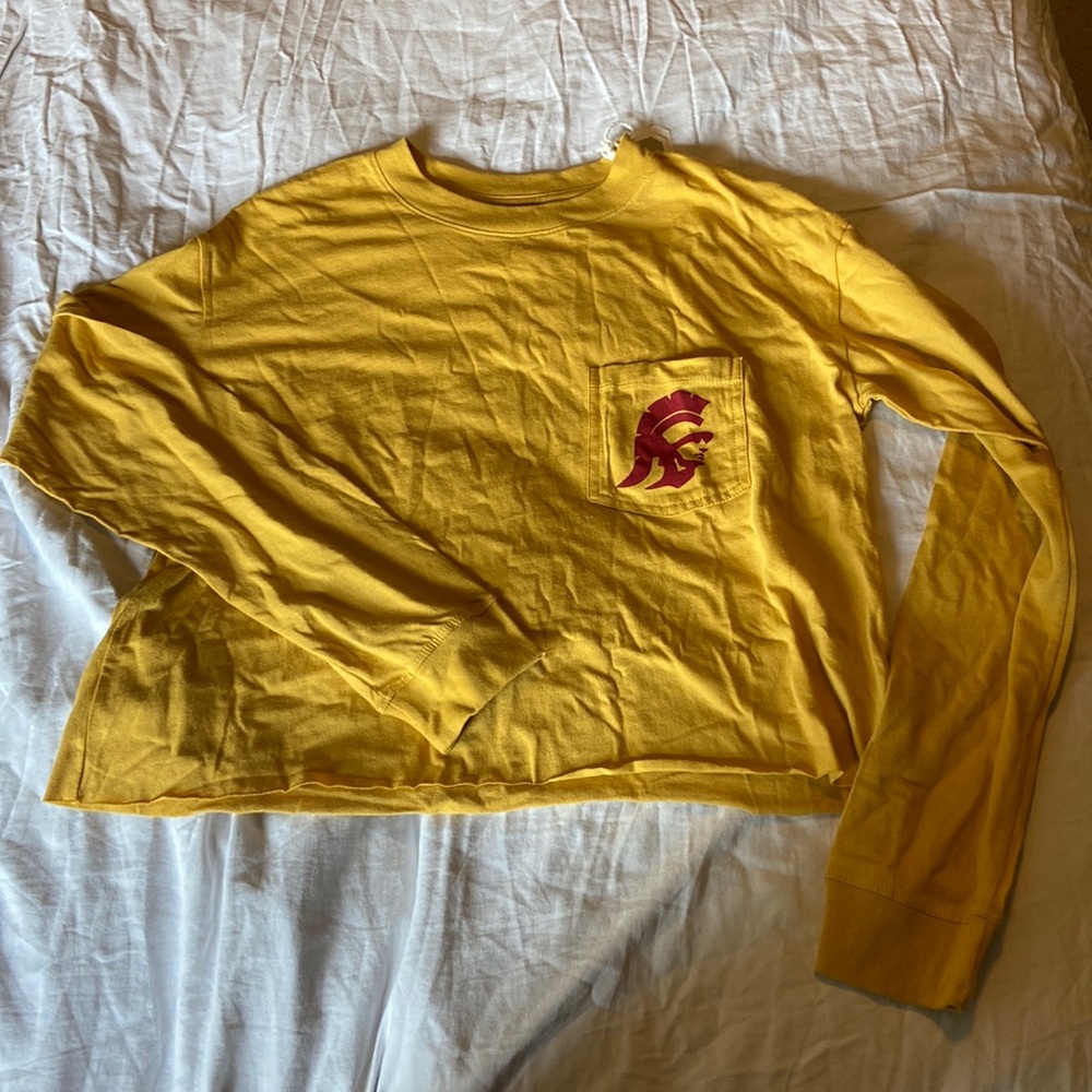 Women’s Brand New with Tags USC Longsleeve Crop Shirt Size S